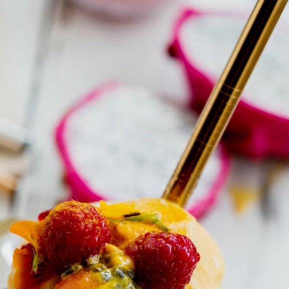 5-Pack:Colored Platinum Stainless Steel Straws With Brush Set - Picture 2 of 5